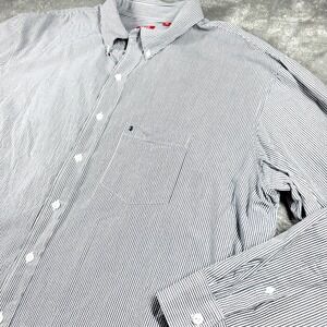 IZOD Plaid Button-Up Long‎ Sleeve Shirt Men's 3XLT Cotton Casual